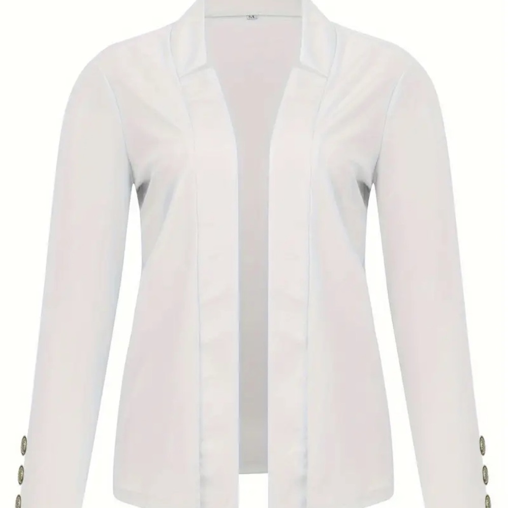 Elegant Cream Women's Blazer - Picture 3 of 4